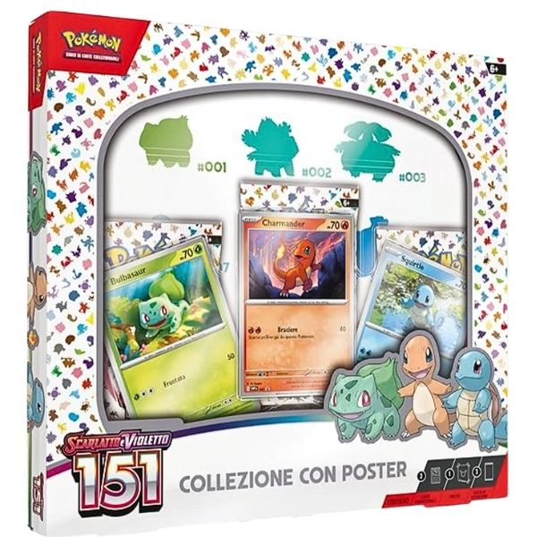 Pokémon 151 Collezione Starter Scarlatto e Violetto con Poster (IT)
