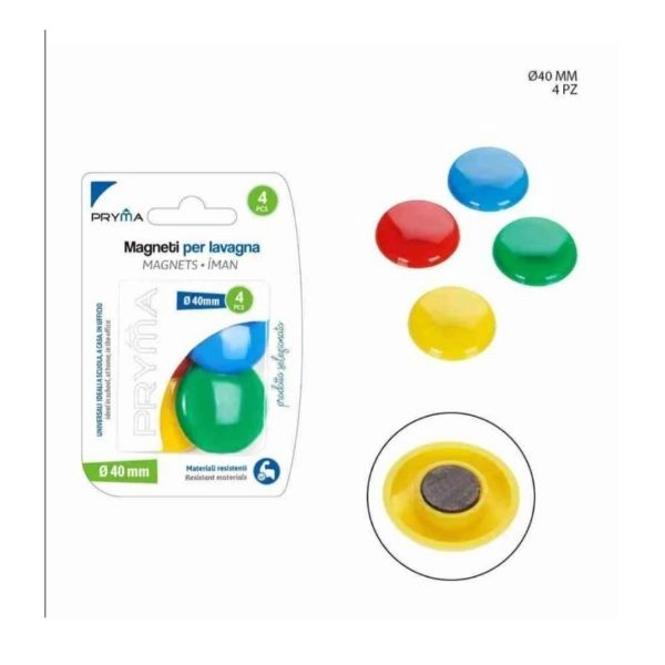 Pryma - Magneti Lavagna 4cm 4pz