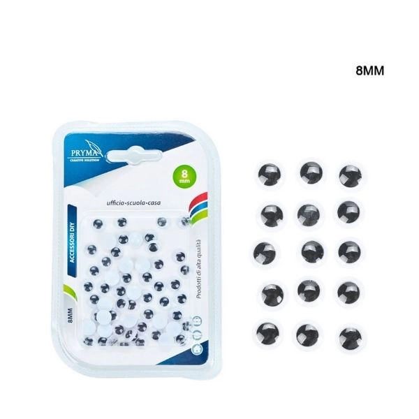Pryma - Occhio Adesivo 8mm