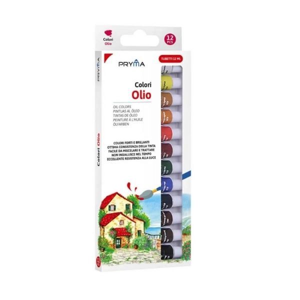 Pryma Colori Olio Set 12 Colori 12ml