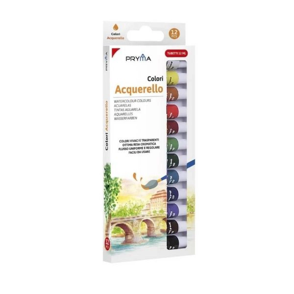 Pryma Acquerello Set 12 Colori 12ml