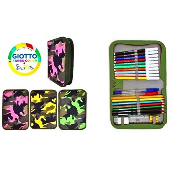 Astuccio Astuccioso a 1 Zip – Completo Giotto Turbo Color