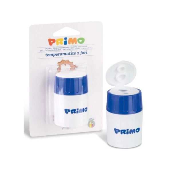 Temperamatite PRIMO a doppio foro con contenitore