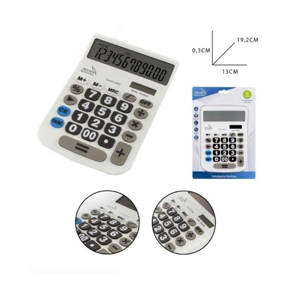 Calcolatrice Pryma 12 Cifre - Display Grande