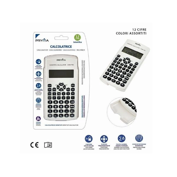 Calcolatrice Scientifica Pryma 12 Cifre 153x78x18mm