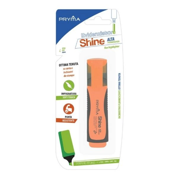 Evidenziatore Pryma Shine Fluo - Arancione Fluo