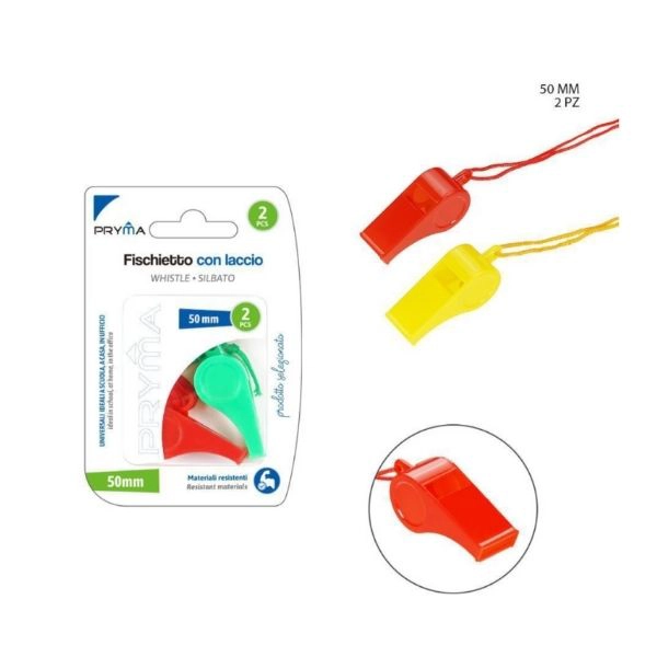 Pryma - Fischietto con Laccio 50mm 2Pz