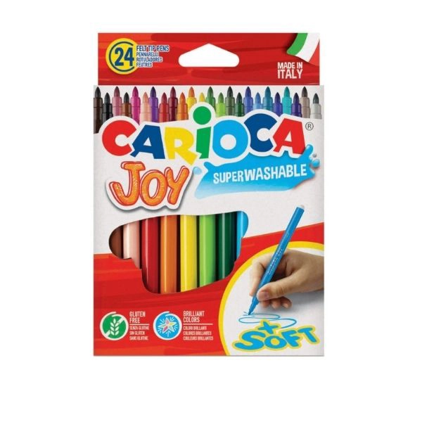 Pennarelli Carioca Joy - Set 24 colori lavabili