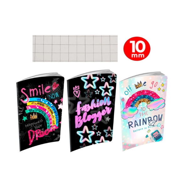 Quaderno Glitter 10mm