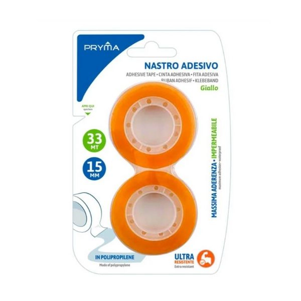 DC Nastro Adesivo 15Mmx33M 2Pz Giallo Oro