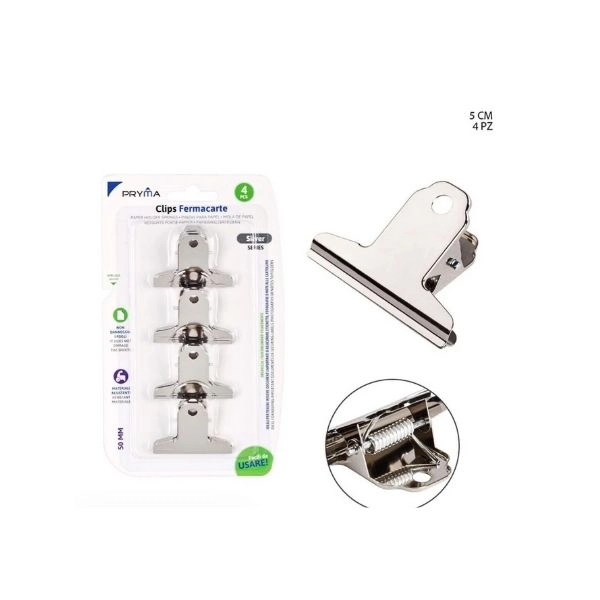 Dc Molla Fermacarte 50mm 4Pz - PRYMA