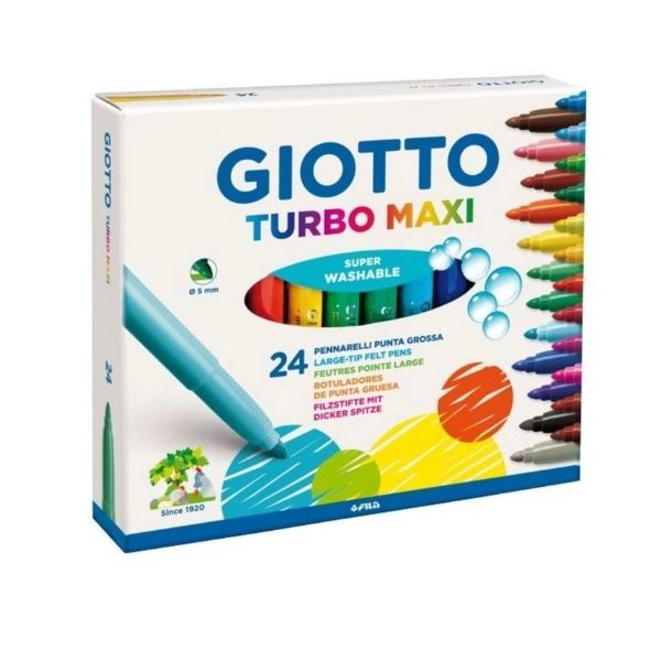Giotto Turbo Maxi 24 Pennarelli Lavabili