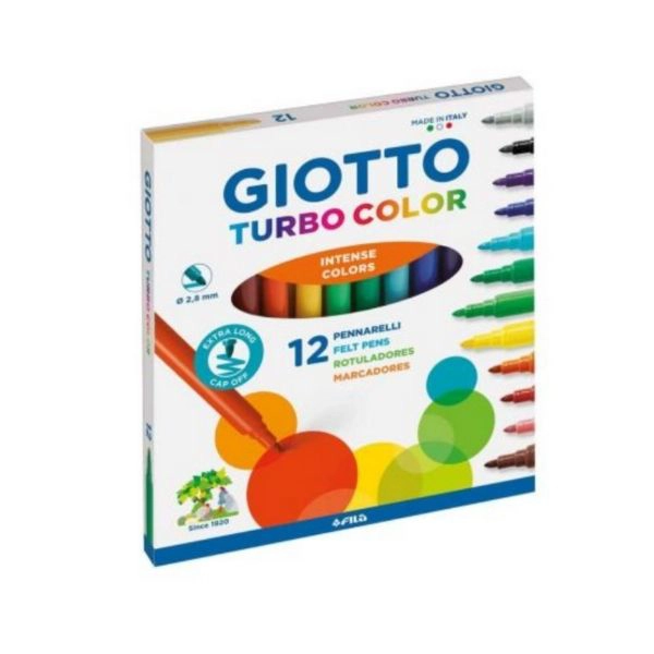 Pennarelli Giotto Turbo Color 12 Colori