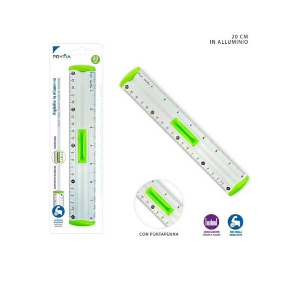 Pryma - Righello in Alluminio 20CM