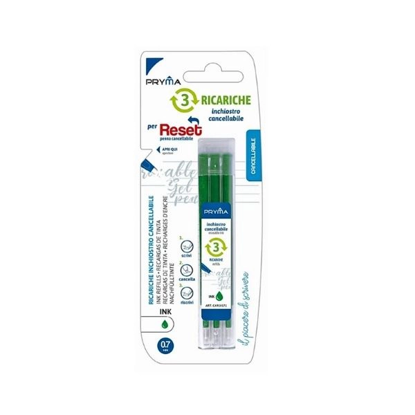 Ricariche Inchiostro Cancellabile 0.7mm – Verde