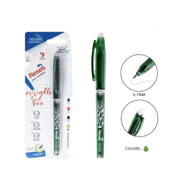 Pryma Penna Cancellabile Reset 0.7mm Nero Blister