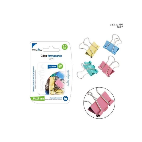 Pinza Fermacarte Col.ass.pz.4