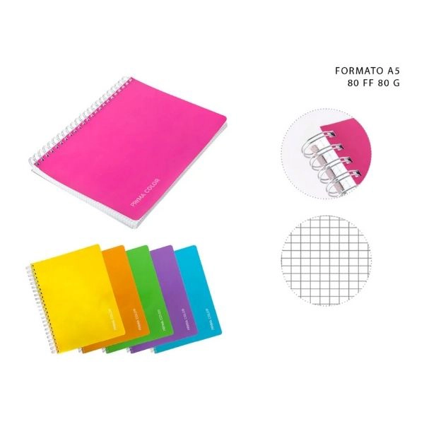 Pryma - Memobook Anelli A5 80F Fluo Arancione