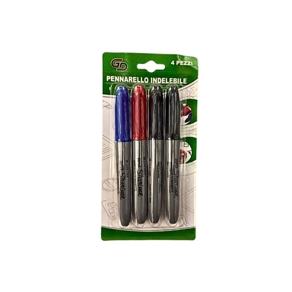Set Pennarelli Indelebili GD - 4 Pezzi