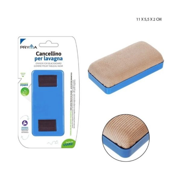 Cancellino per Lavagna Pryma con Calamita 11x5.5x2cm