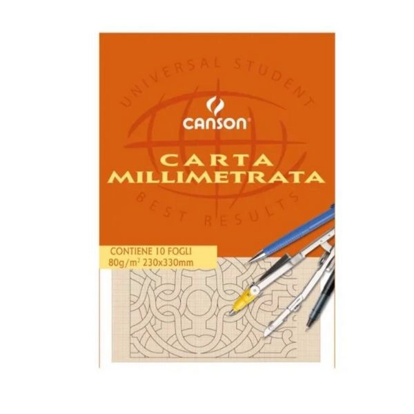 Blocco Carta Millimetrata Canson 230x330 mm