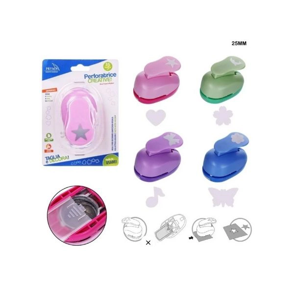 Pryma - Perforatrice Fogli Creative 25mm