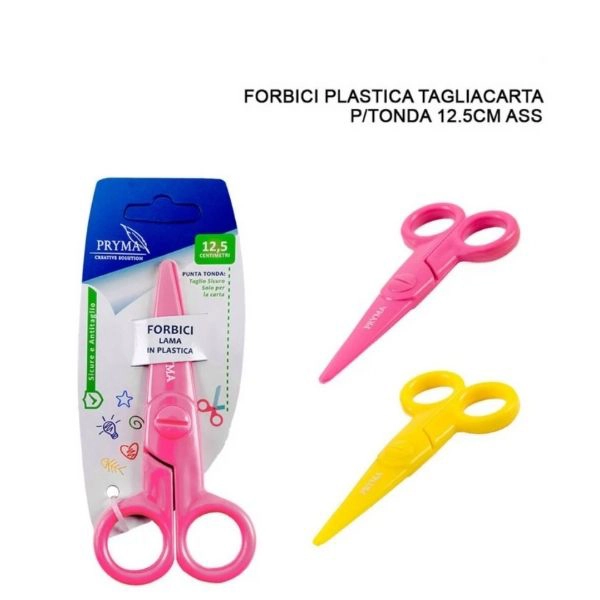 Forbici Tagliacarta Pryma 12.5cm con Punta Tonda