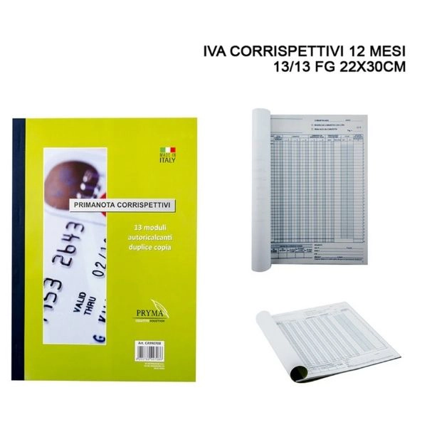 Pryma - Corrispettivi 12 Mesi 13/13 FG 22x30 cm