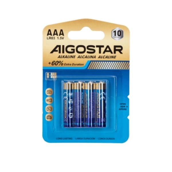 Batteria Alcalina AAA LR03 Aigostar BL10