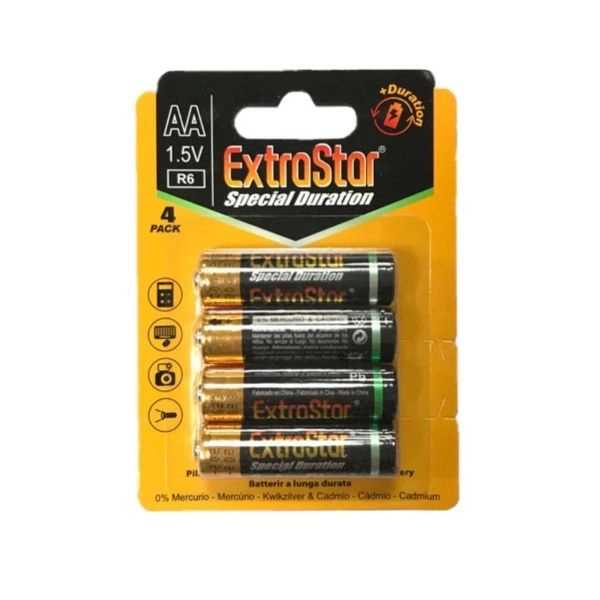 ExtraStor Battery AA 1.5V Pack of 4
