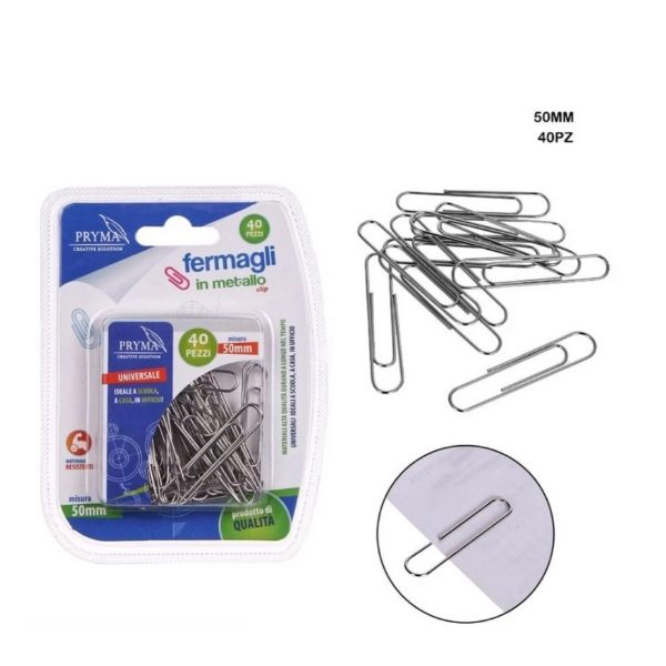 Pryma - Graffette Metalliche 50mm 40Pz