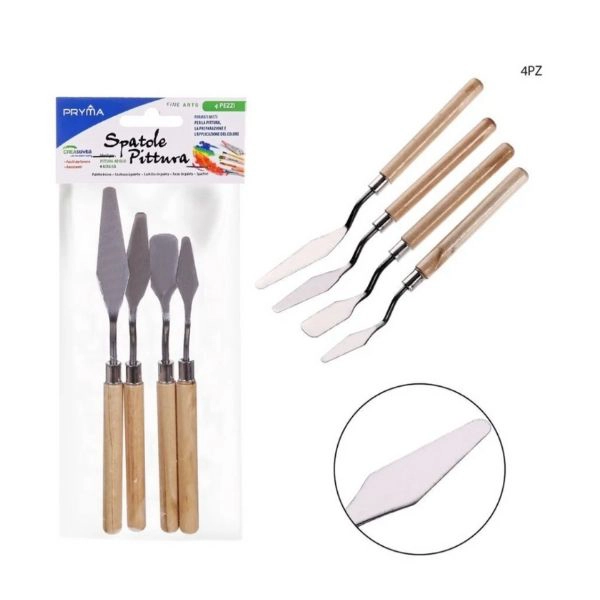 Set di Spatole per Pittura a Olio 17.8CM 4PZ
