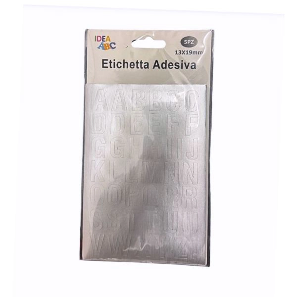Etichette Adesive con Lettere - 5 Pezzi