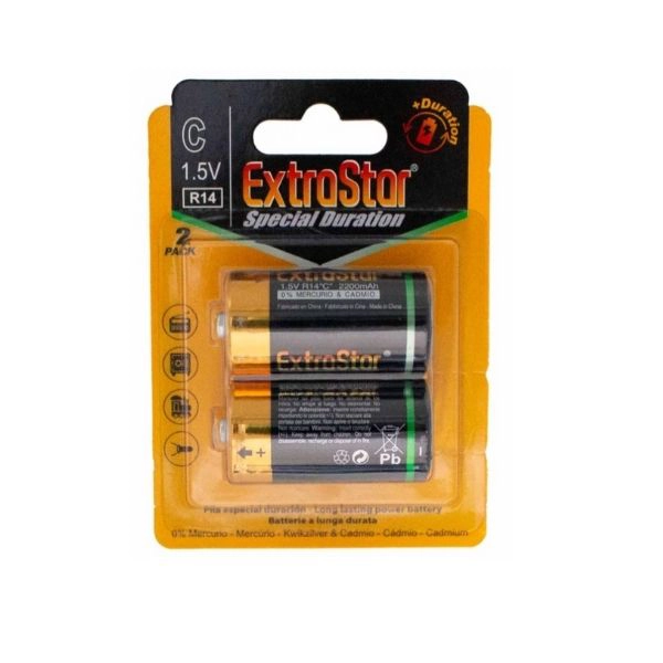 Pila Batteria R14 Torcia C MN1400 1.5V