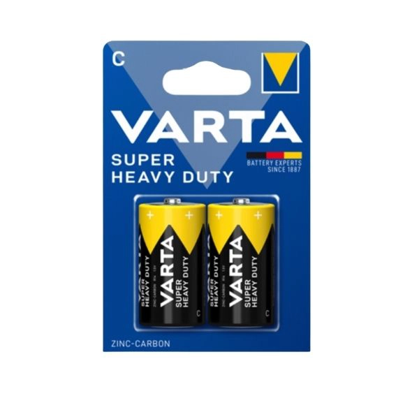 C Mezza Torcia Zinco Carbone Varta Super Pila BL2