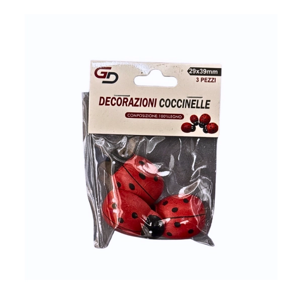 GD - Decorazioni Coccinelle in Legno