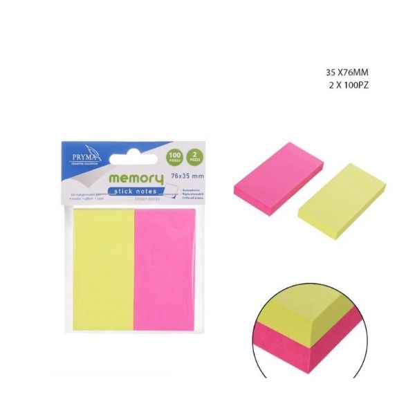 Pryma - Stick Notes 76X35mm 100 fogli