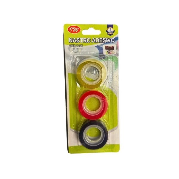 Nastro Adesivo Colorato - Set 3 Pezzi