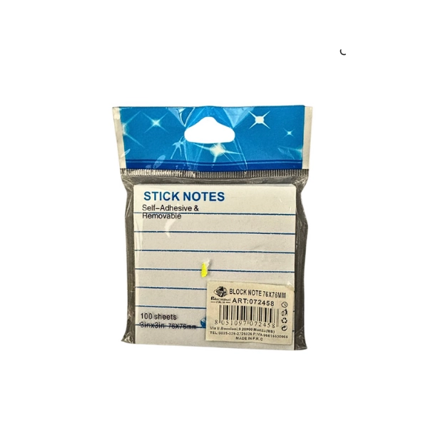 Block Notes Adesivo 76x76mm 100 Fogli