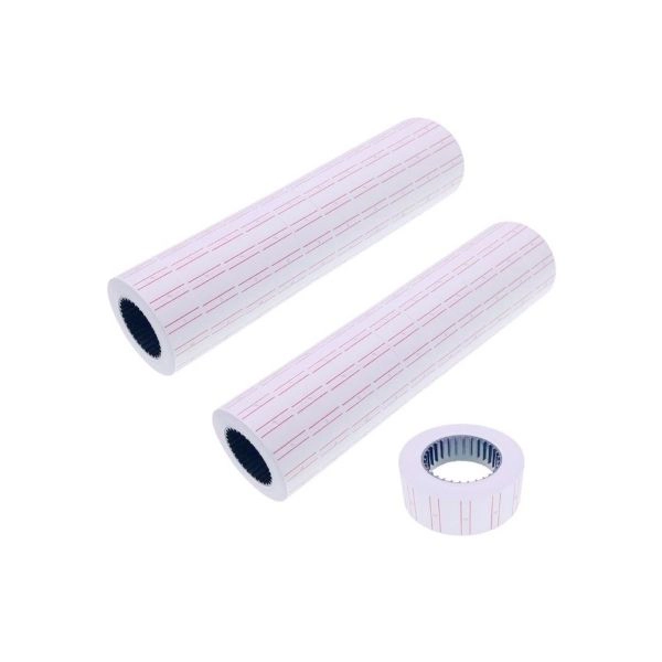 Rotoli di Adesivi per Prezzatrice 21x12mm - 10 Rotoli (5.000 Etichette)