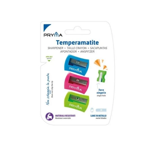 Pryma - Temperino 1 Foro 3X2Cm 3Pz