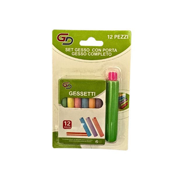 Set Gessetti Colorati con Porta Gesso
