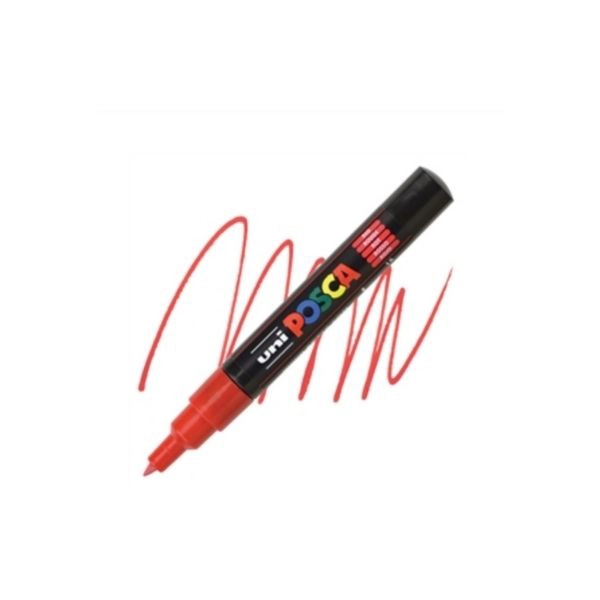 Acrylic Marker Posca PC-1M Extra Fine Red