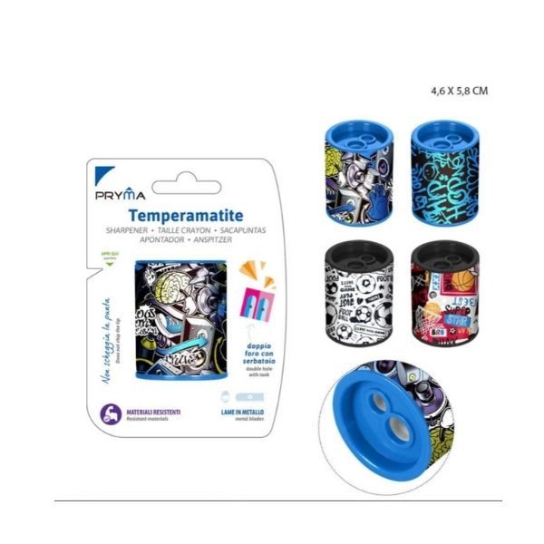 Pryma - Temperino 2 Fori 46X58Mm Boy Bl