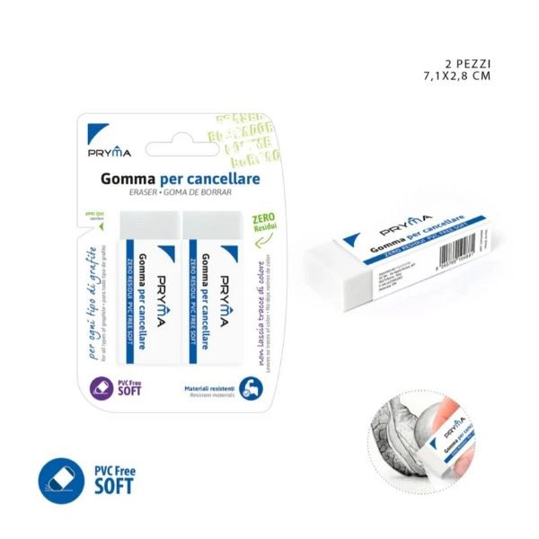 Dc - Gomma Bianca 71X28X11Mm 2Pz