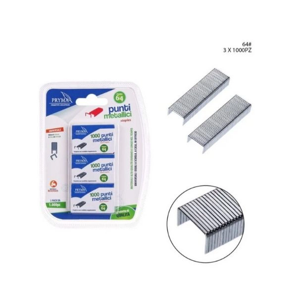 Pryma - Punti Metallici Passo 10 3Pz