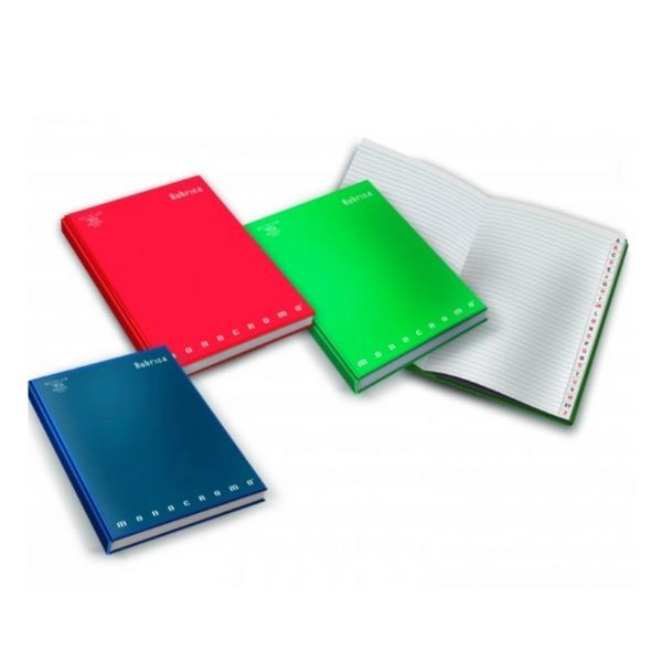 Rubrica Cartonata A5 96 Fogli Pigna Monocromo 1 Rigo