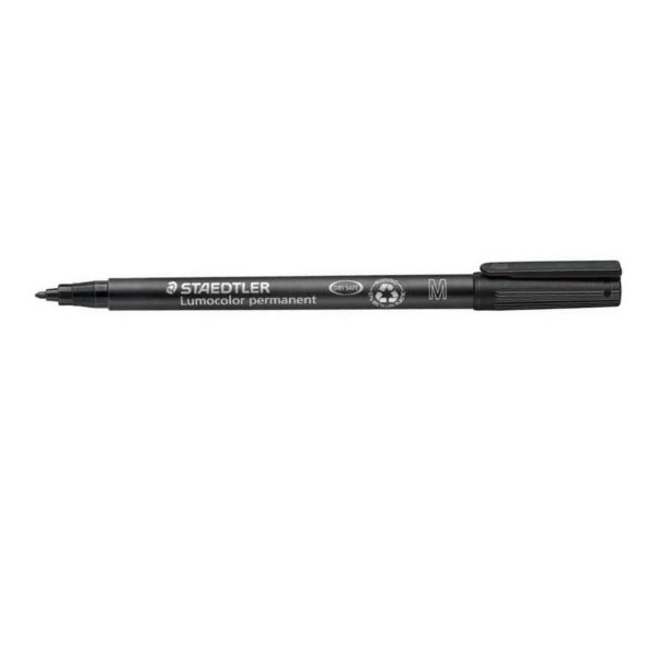 Staedtler Lumocolor Permanent M Nero Punta Media 1mm