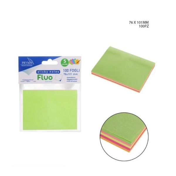 Pryma - Stick Notes Neon 76X51Mm 100Ff