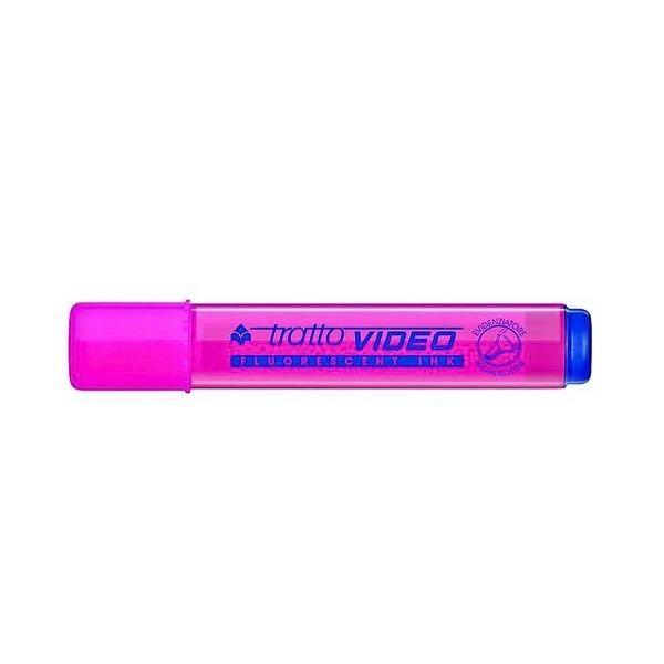 EVIDENZIATORE TRATTO VIDEO PUNTA SCALPELLO ROSA